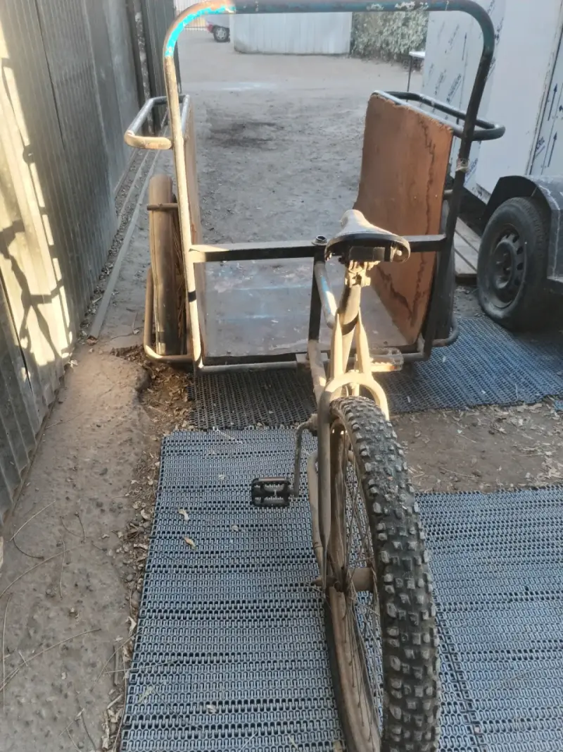 Triciclo de carga a pedales usado - 3