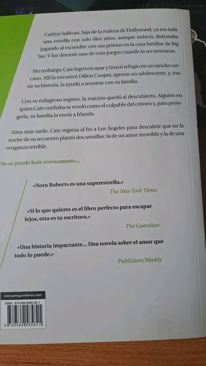 Libro 'La huida' de Nora Roberts - 2