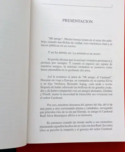 Libro 'Mi Amigo, el Cardenal' de Reinaldo Sapag - miniatura 4