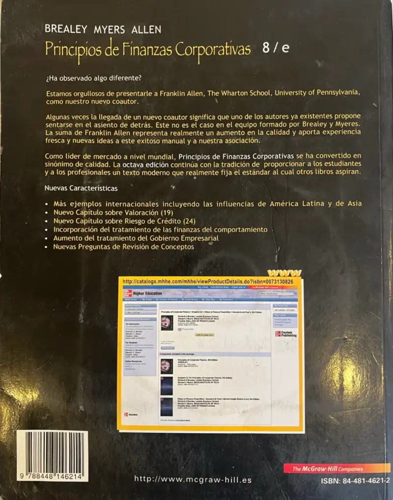 Principios de Finanzas Corporativas 8ª edició - 2