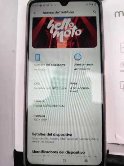 Smartphone Motorola G06 azul con cámara dual - miniatura 3