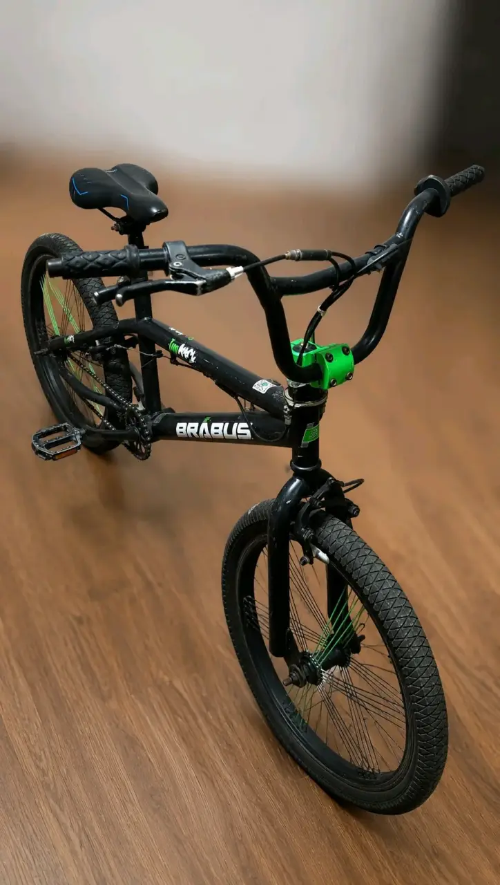 Bicicleta BMX Brabus negra para acrobacias - 2