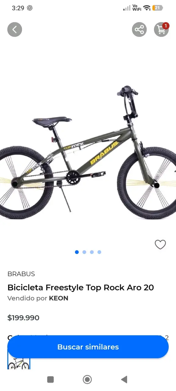 Bicicleta BMX Brabus negra para acrobacias - 3