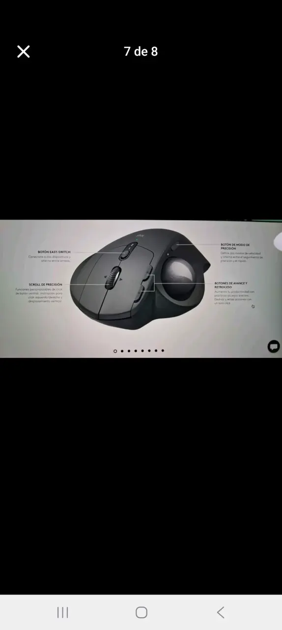Mouse ergonómico Logitech con trackball - 6