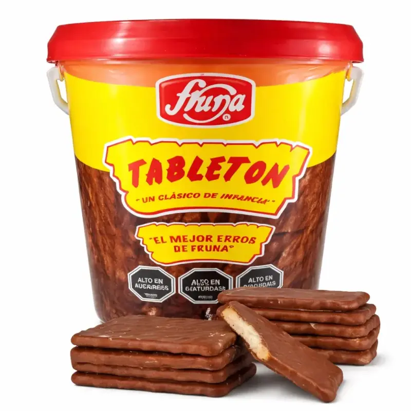 Baldes de galletas Tableton Fruna 1.3kg