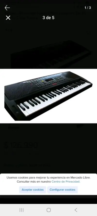 Teclado electrónico con 61 teclas y funciones - miniatura 3