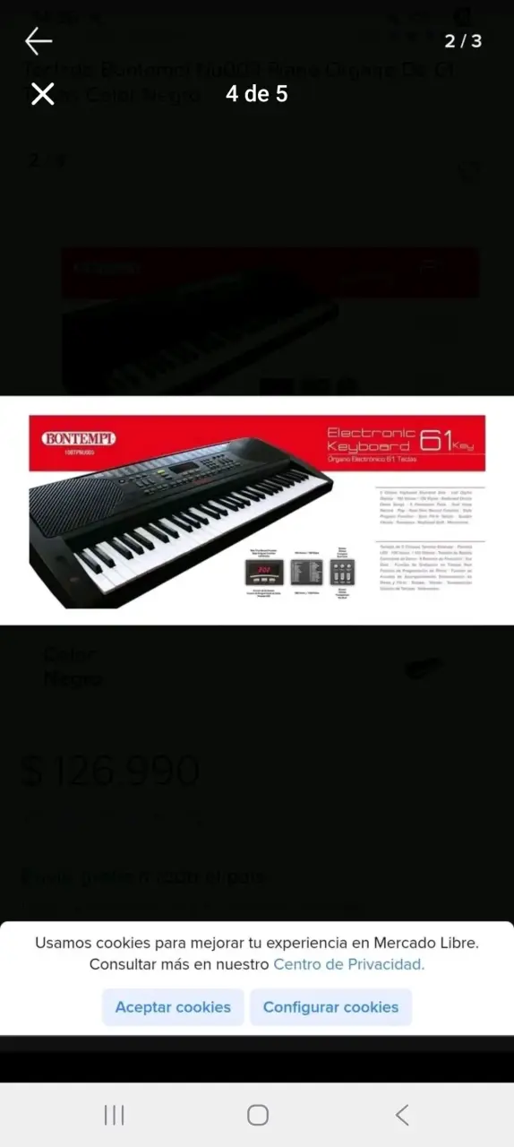 Teclado electrónico con 61 teclas y funciones - 4