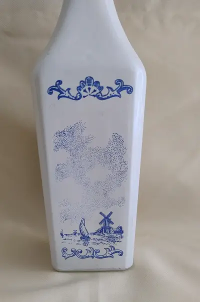 Botella de vidrio decorativa vintage - miniatura 4