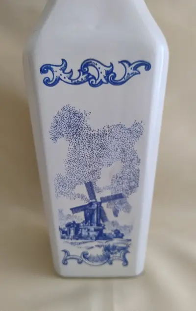 Botella de vidrio decorativa vintage - miniatura 5