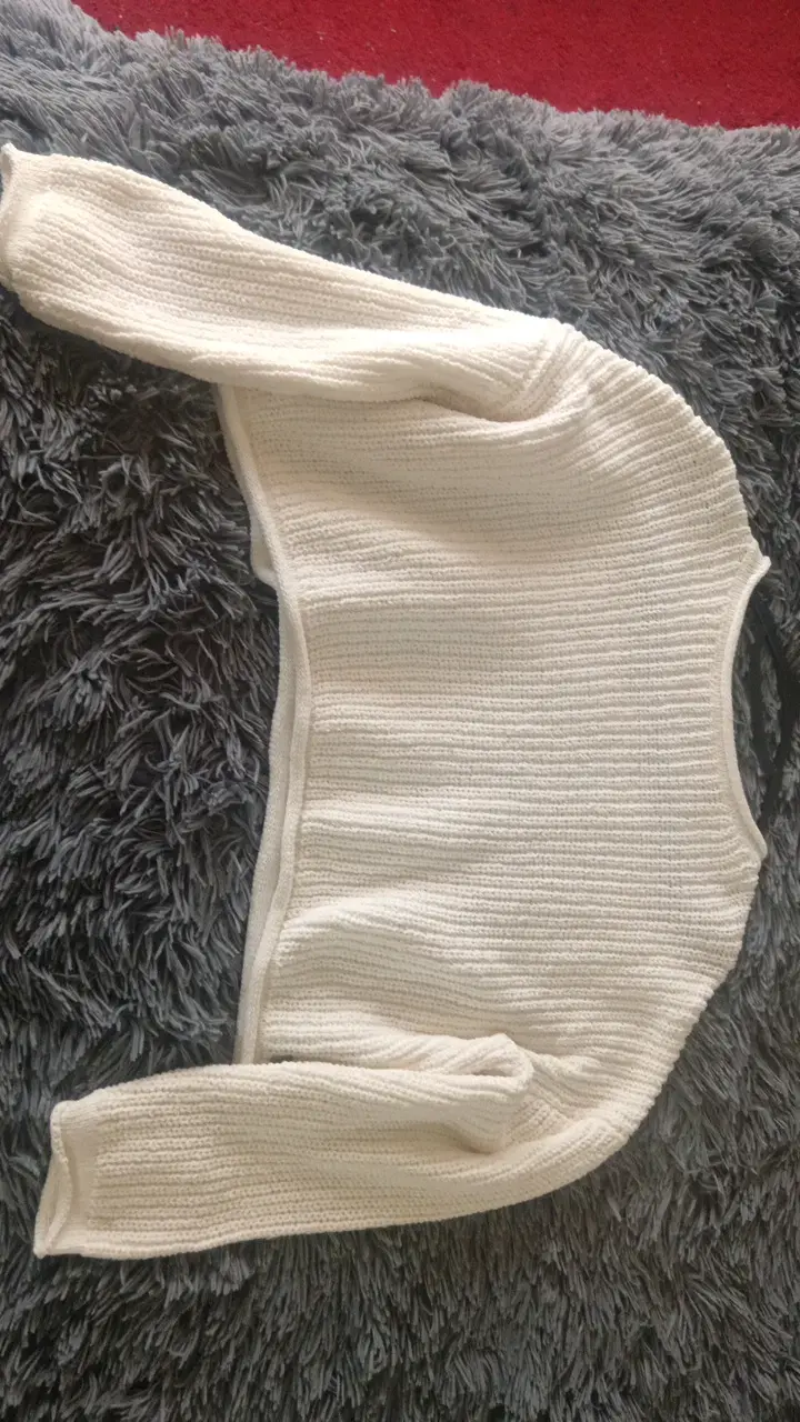 Suéter de punto blanco para mujer - 1