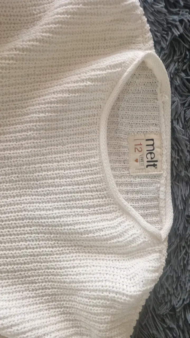 Suéter de punto blanco para mujer - 3