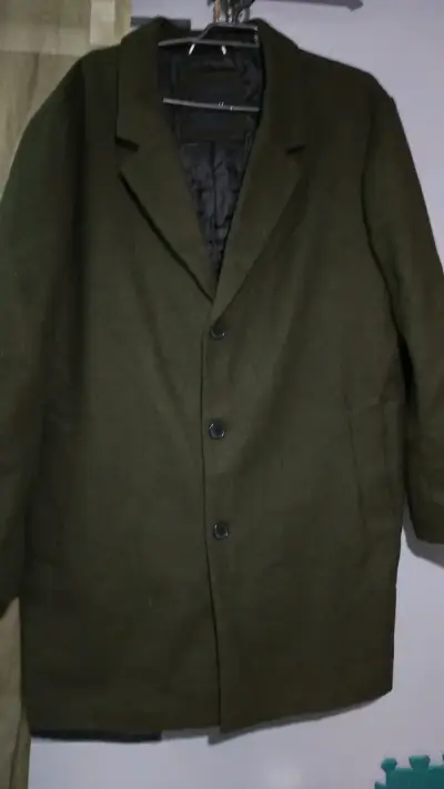 Abrigo verde oscuro para hombre - miniatura 1
