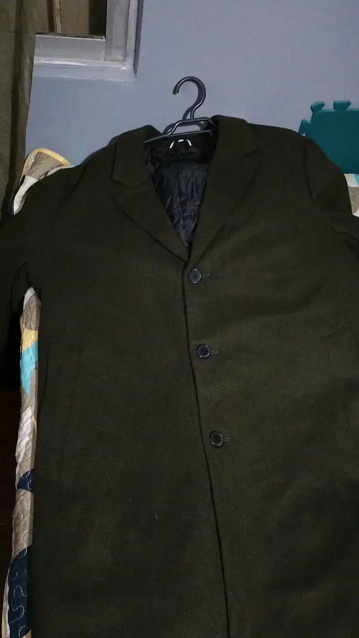 Abrigo verde oscuro para hombre - 2