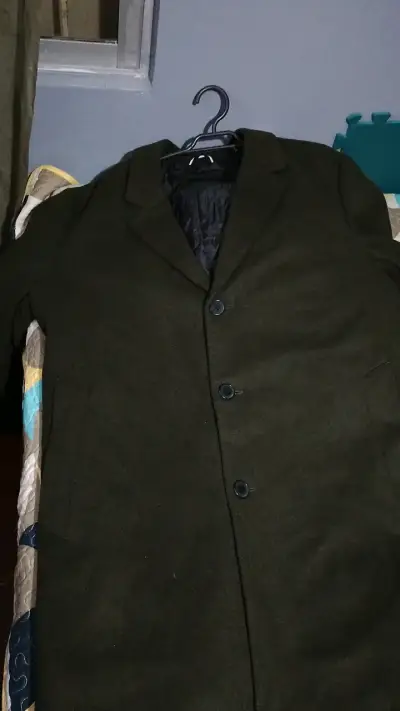 Abrigo verde oscuro para hombre - miniatura 2