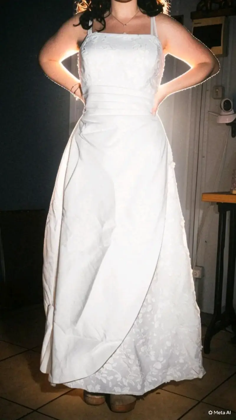Vestido de novia blanco marfil elegante - 4