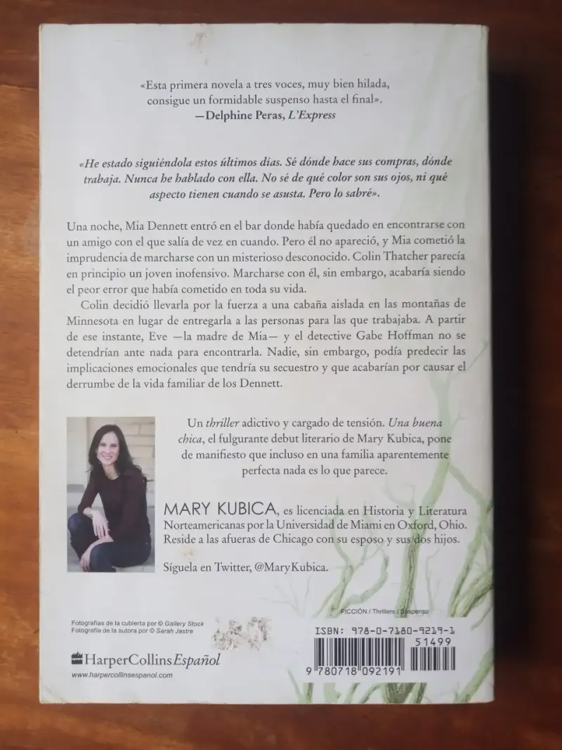 Una Buena Chica, Mary Kubica. Libro. - 2