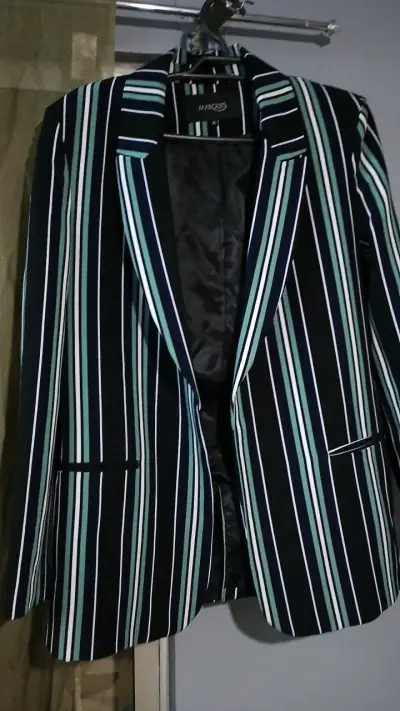 Blazer de rayas para mujer Marquis - miniatura 1