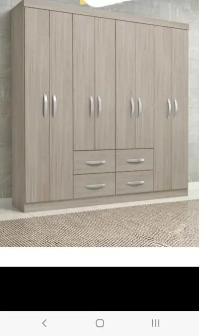 Armario ropero de madera con múltiples puertas - miniatura 4