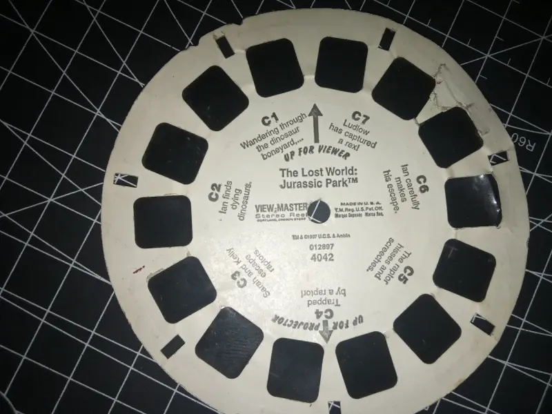 Visor View-Master 3D con discos Jurassic Park 1997 - 5