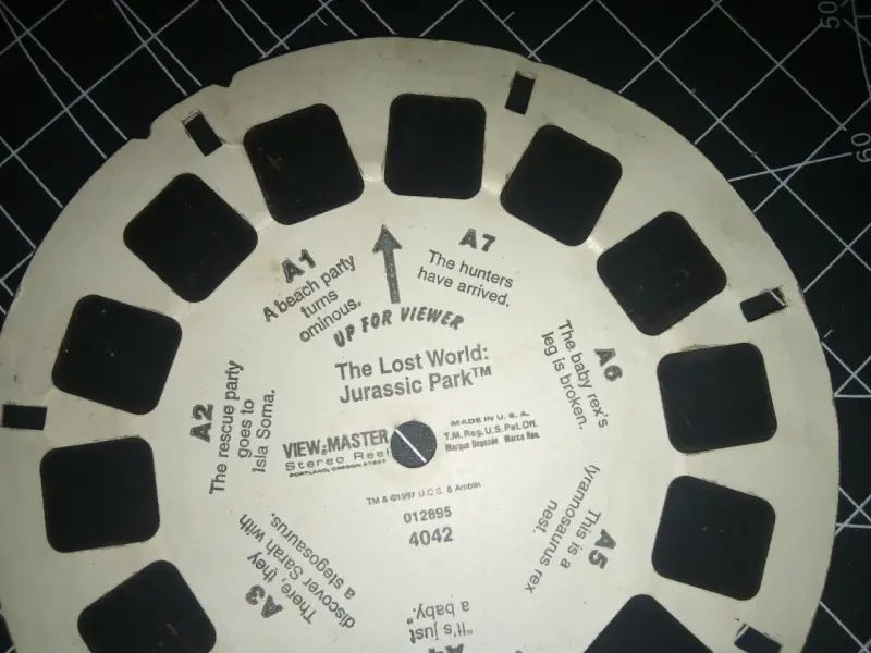 Visor View-Master 3D con discos Jurassic Park 1997 - 6