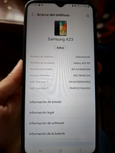 Samsung Galaxy A23 5G en buen estado - miniatura 1