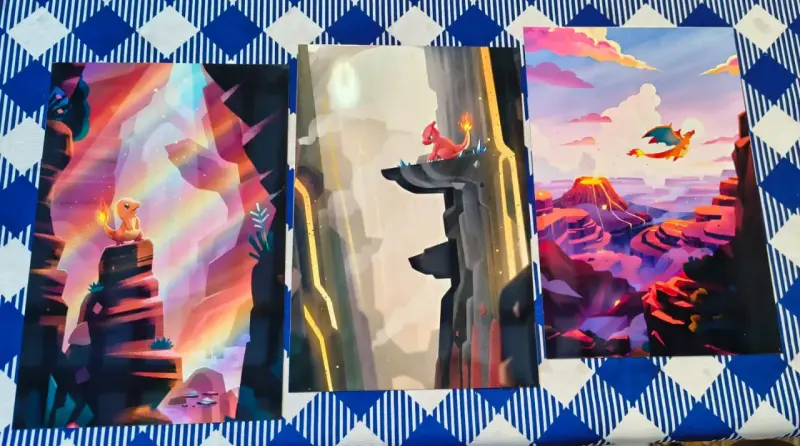cuadro subliminado trio evolutivo fuego ART TCG