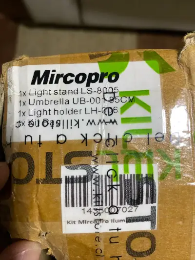 Kit de iluminación Mircopro con trípode y paraguas - miniatura 1
