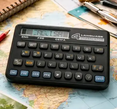 Antiguo Traductor electrónico de 4 idiomas portáti - miniatura 2