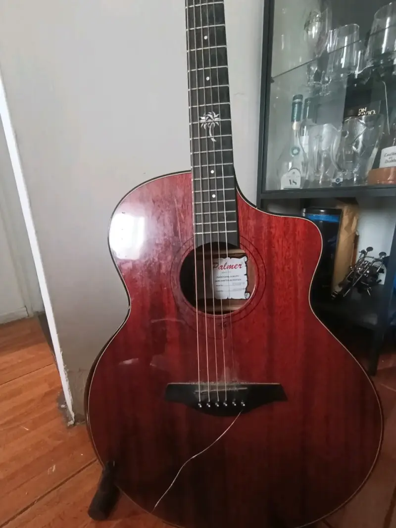 Guitarra acústica Palmer de madera roja - 1