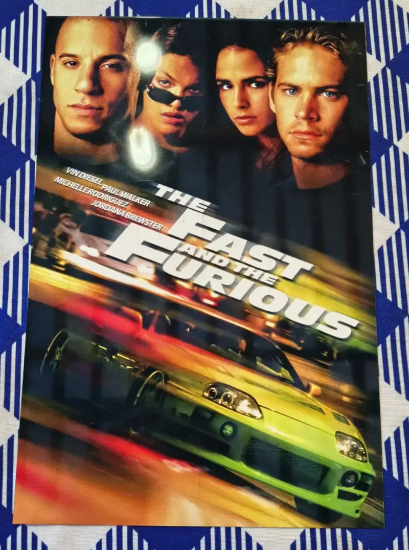 Afiche de película The Fast and the Furious alum.