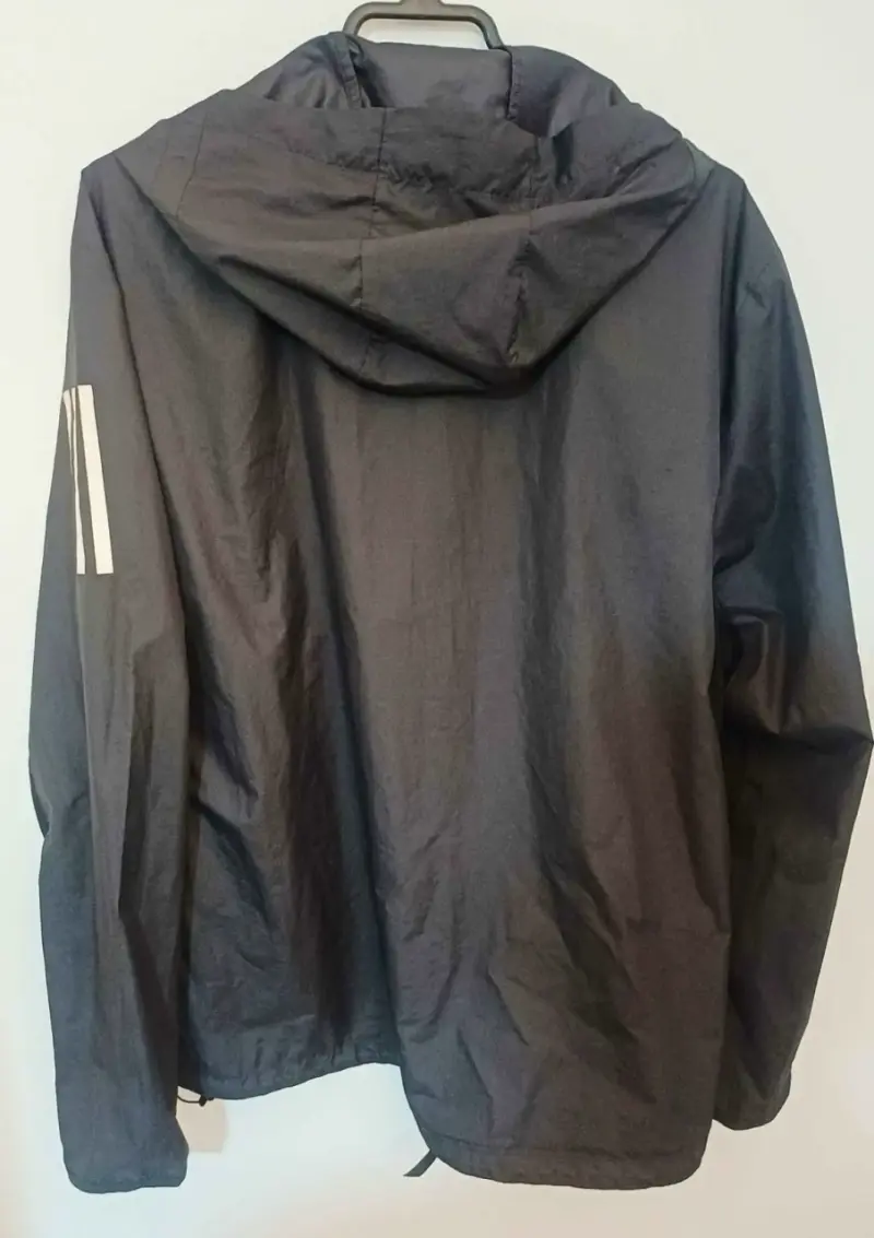 Chaqueta running negra con capucha Adidas - 3