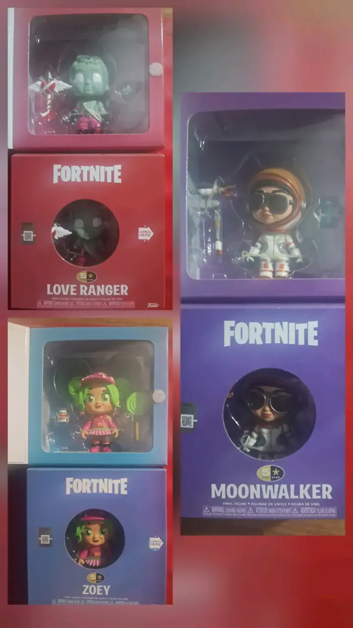 Figuras Fortnite , Zoey, Love Ranger y Moonwalker - 1