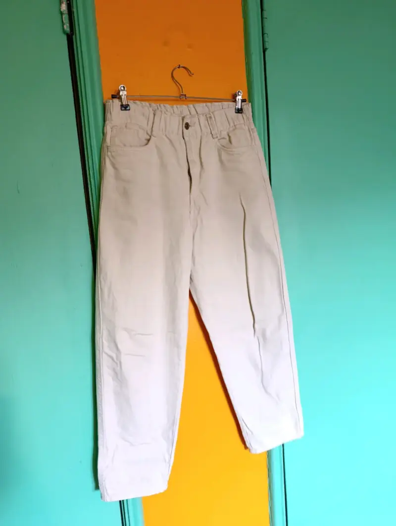 Pantalon jeans blanco