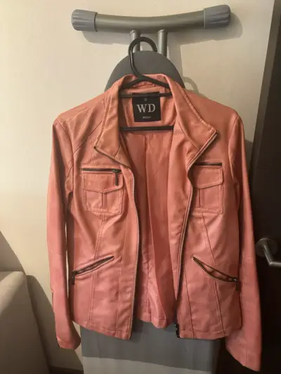 Chaqueta de cuero rosada Wados talla S - miniatura 1