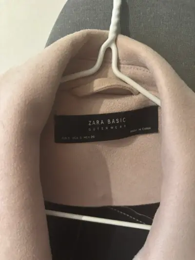Chaqueta biker rosa Zara Basic - miniatura 2