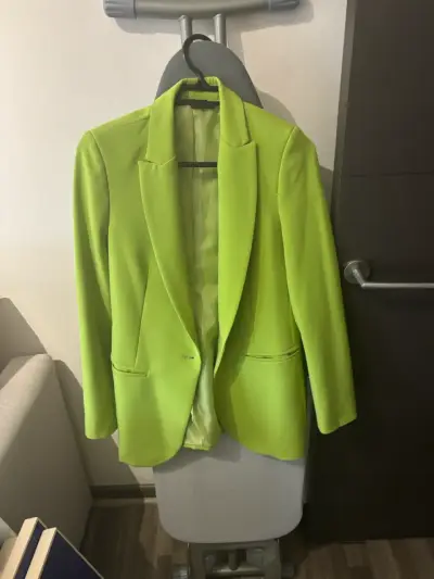 Blazer verde lima Lineatre elegante - miniatura 2