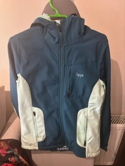 Chaqueta softshell azul Upp con capucha - miniatura 1