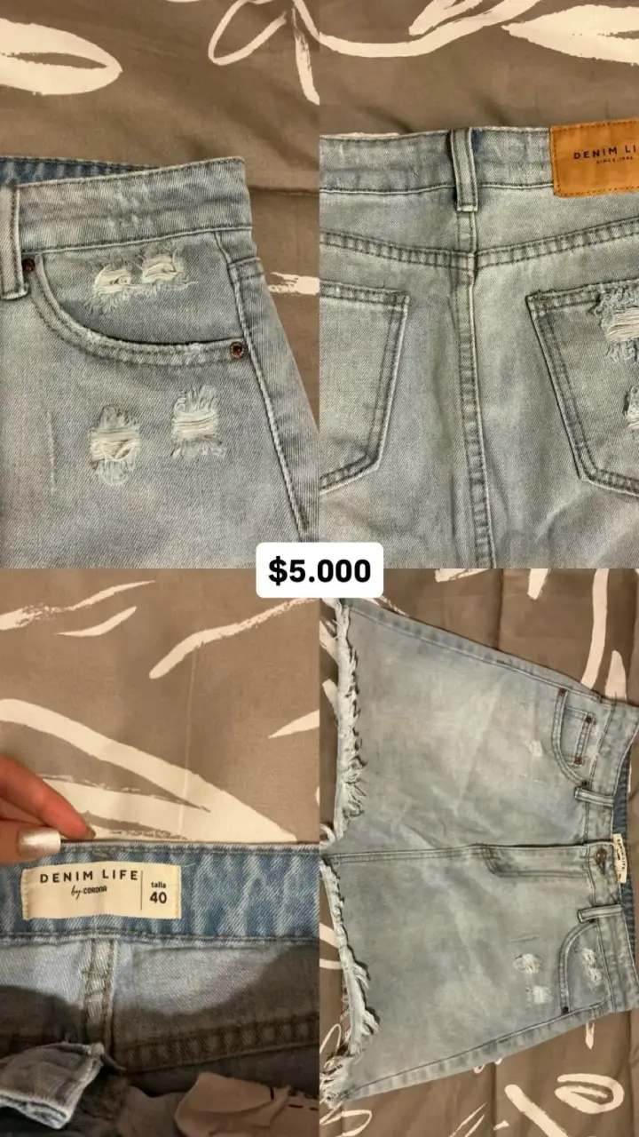 Shorts de mezclilla Denim Life talla 40