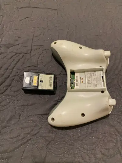 Control inalámbrico para Xbox 360 blanco - miniatura 4