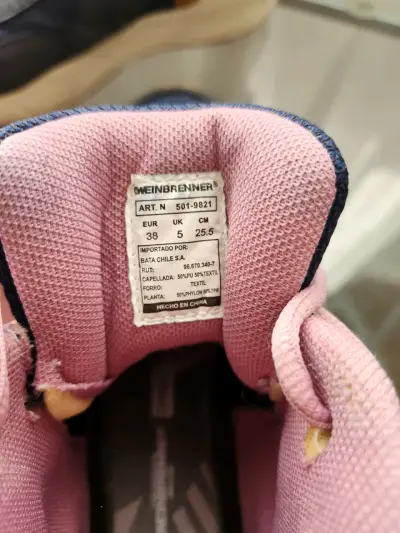 Zapatillas deportivas azul y rosa para mujer - miniatura 4