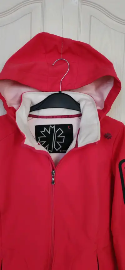 Chaqueta roja impermeable Mountain Gear - miniatura 4