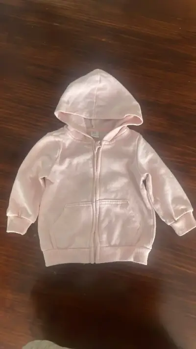 Polerón rosado con capucha para niños - miniatura 1