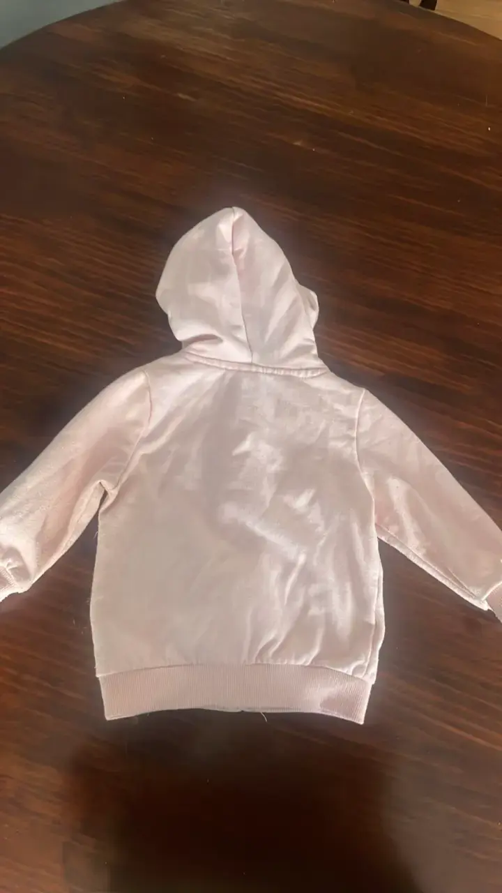 Polerón rosado con capucha para niños - 4
