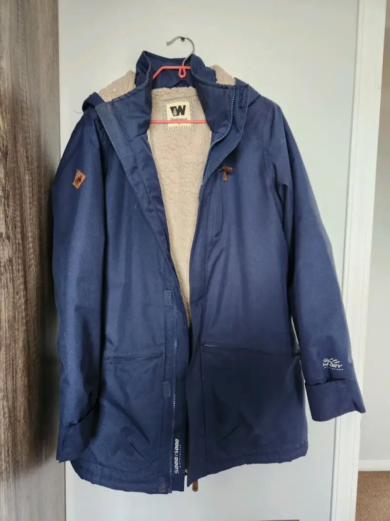 Parka azul impermeable weinbrenner