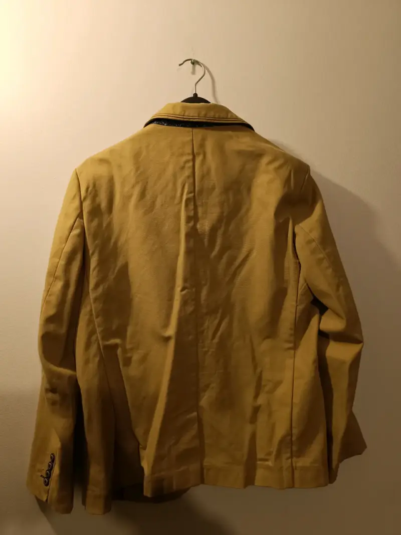 Blazer amarillo mostaza para hombre - 1