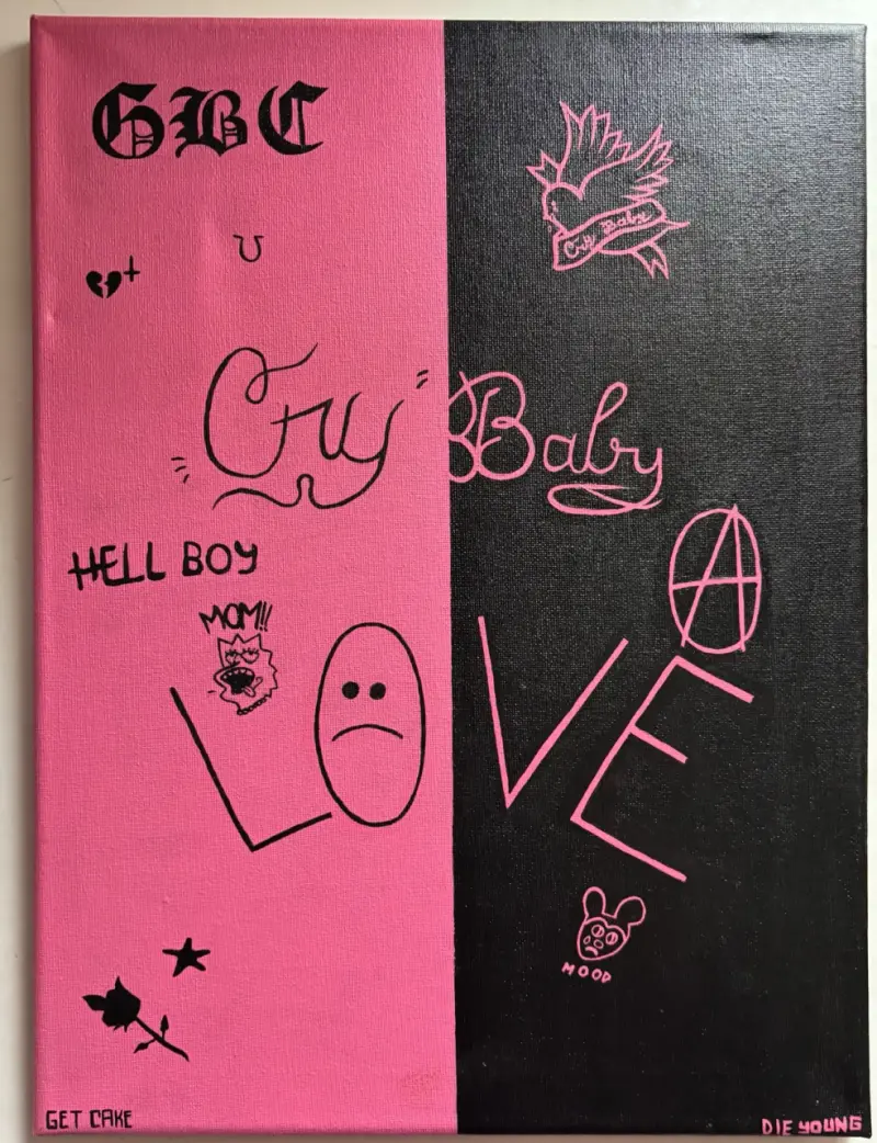 Cuadro decorativo de cantante Lil Peep