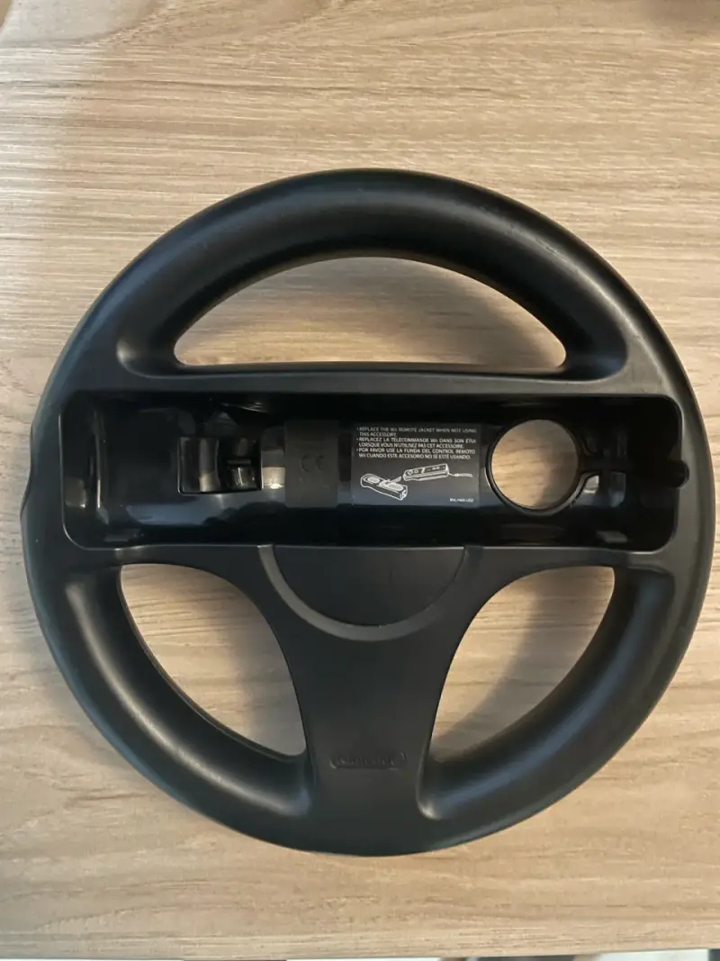 Volante Wii negro para videojuegos - 2