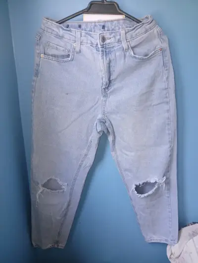 Jeans azul clásico para mujer - miniatura 2