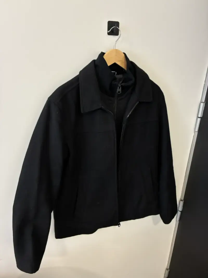 Chaqueta negra de invierno para hombre - 1