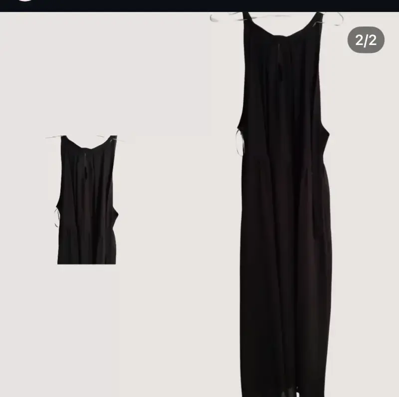 Vestido negro elegante con etiqueta - 2